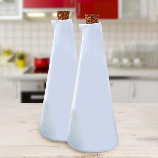 طقم وعاء زيت - خل أبيض 21 سم قطعتين | ك +