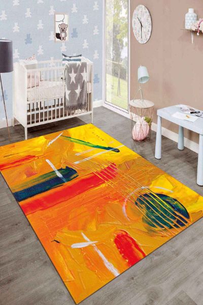 Birkilim Yıkanabilir İpeksi Kaymaz Taban Çocuk Odası Halısı | MLN-IP-SD-150