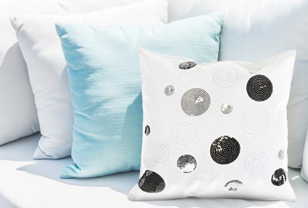 Dematex Yastık Kılıfı Pointy Bloom Beyaz 40x40