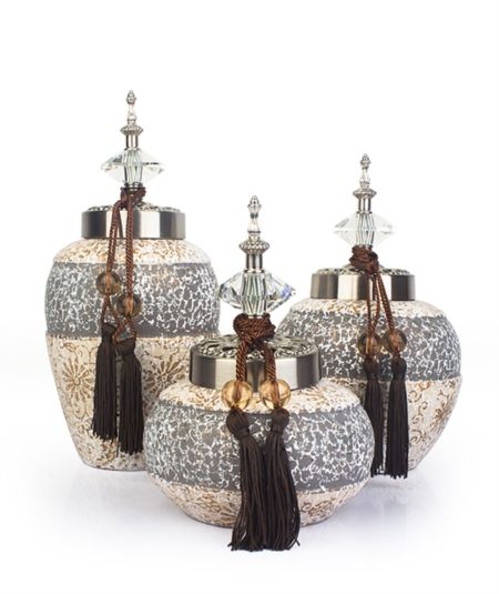 Seramik 3 Lü Dekoratif Süs Eşyasi