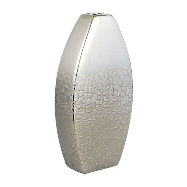Vase décoratif à motif de pierre Decoonaz | Ovale | 30 cm