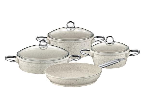 Taç Vision Döküm 7 Parça Tencere Seti | Beyaz | TAC-1247