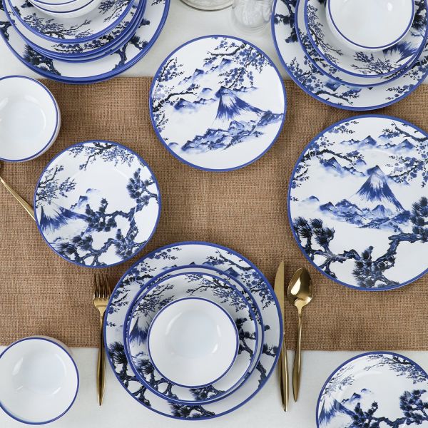 Keramika | Blue Mountains 24 Parça 6 Kişilik Yemek Takımı