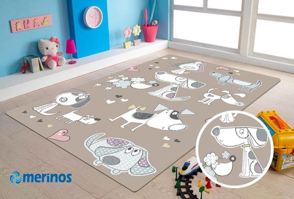 Merinos Pastel Kids Dogg Çocuk Halısı | Bej | 21897-70-Beige