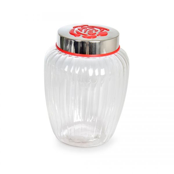 NK8026 VERRE BYK JAR GMS RED COVER | SILK-29666