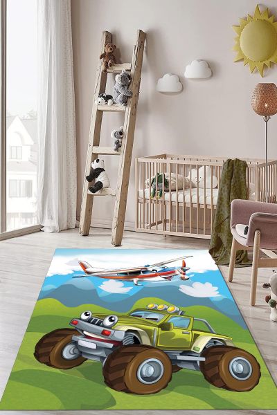 Birkilim Yıkanabilir Dekoratif Halı İpeksi Kaymaz Taban | MLN-IP-HP-739