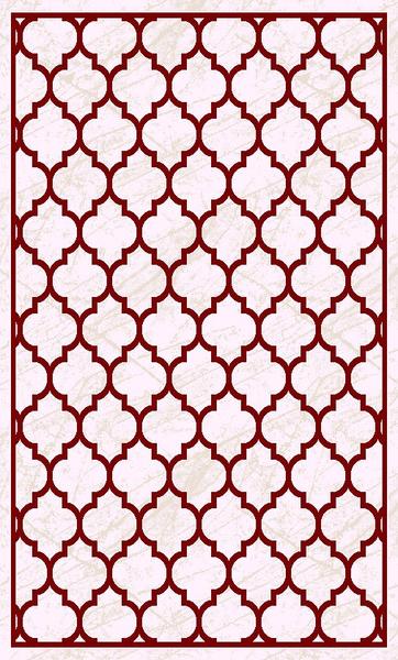 Merinos Style Modern Halı | Kırmızı | 30524-951-Red