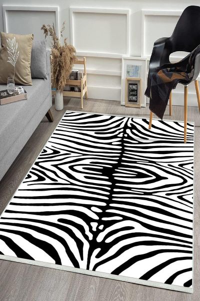 Birkilim Yıkanabilir Dekoratif Halı İpeksi Kaymaz Taban | MLN-IP-HS-510