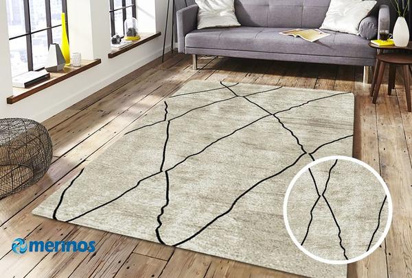 Merinos Ibiza Baklava Desenli Halı | Bej | 20278-70-Beige