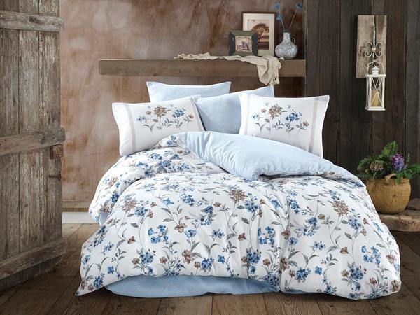 طقم غطاء لحاف مزدوج من ماريانا أزرق