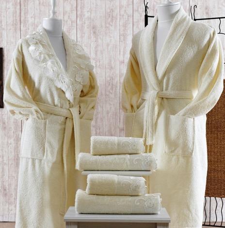 Minteks Cream-White 6`lı Aile Seti (Oya)