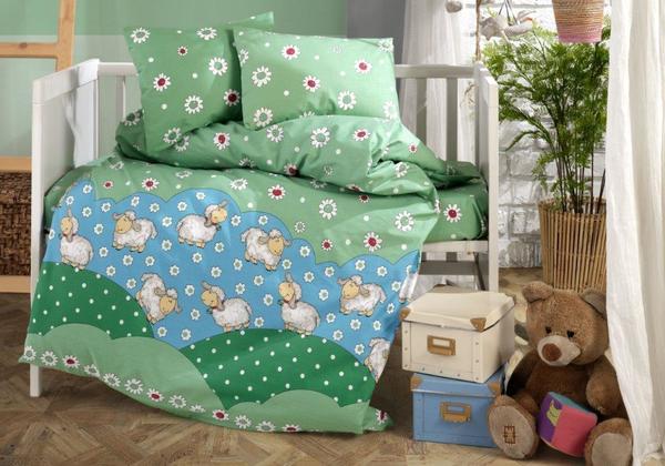 Class Sheep Green Baby Duvet Cover Set | Baby Class