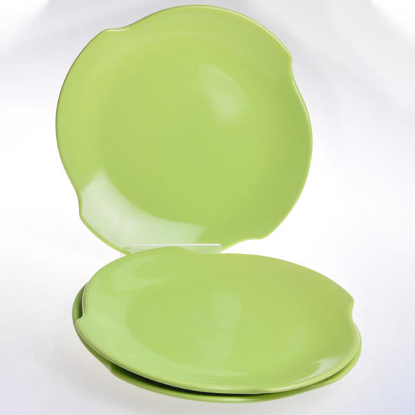 Wind Service Plate 25 cm Green 6 pieces | Keramika