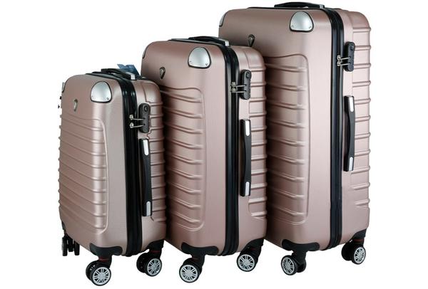 Hoffmanns ABS 3'lü Bavul Seti | Altın Pembe | 73438