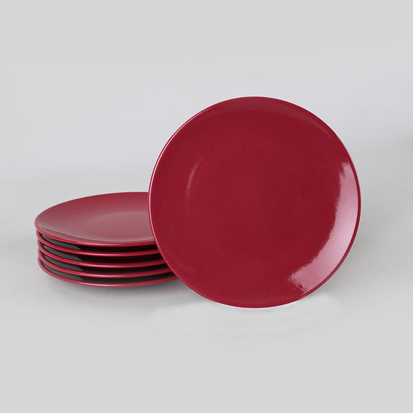 Carmen Assiette à Gâteau Égée Rouge 20 Cm 6 Pièces | Keramika