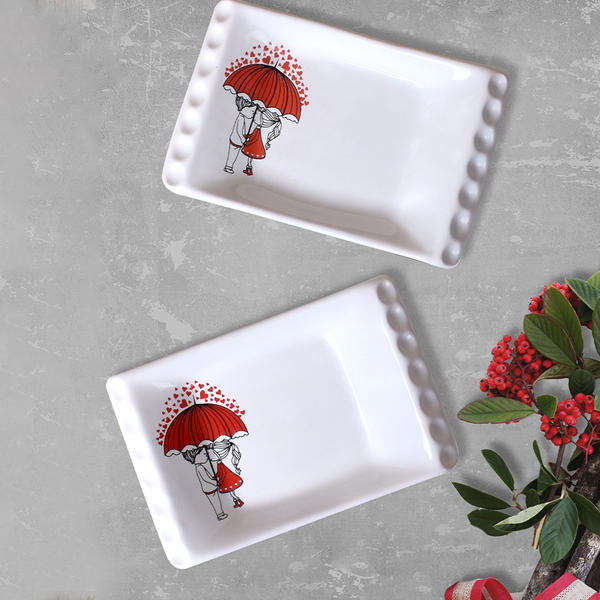 Assiette Kayak Parapluie Keramira Red Love 18 Cm 2 pcs | Keramika