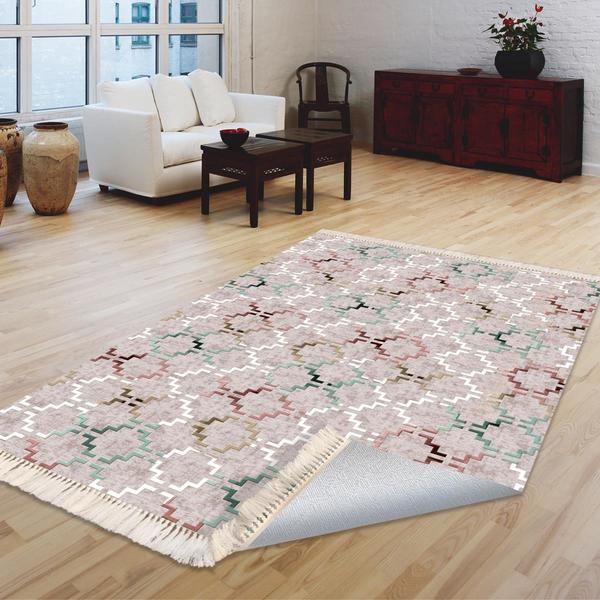 Milano Yıkanabilir Dekoratif Halı Kaymaz Taban | 8mm | MLN-DOT-HT762