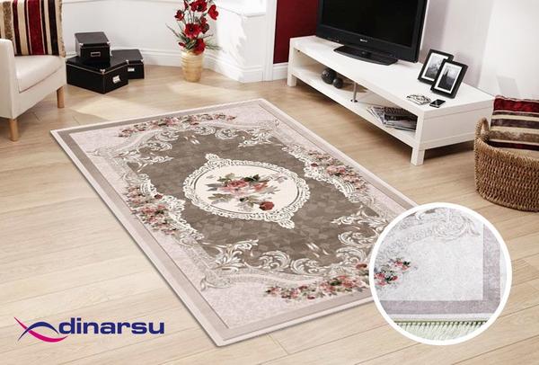 Dinarsu Sunshine Paradise Yıkanabilen Halı Beige