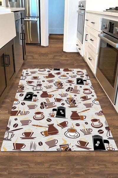 Birkilim Yıkanabilir Dekoratif Halı İpeksi Kaymaz Taban | MLN-IP-HM-567