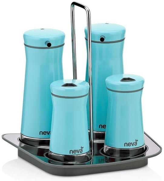 Neva 4'lü Sweet Baharatlık Seti Turkuaz