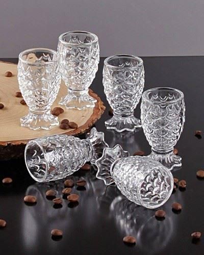 Toraman Balık Ayaklı 6 Parça Kahve Yanı Su Bardağı