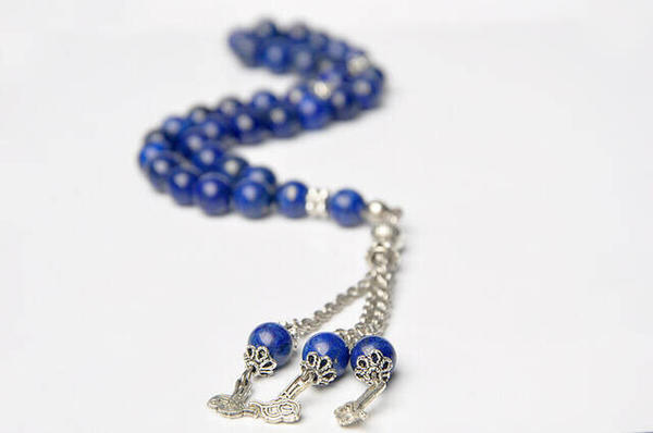 Chapelet en pierre de lapis