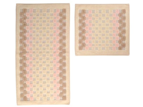 Flash Havlu 2li Banyo Paspası Pudra