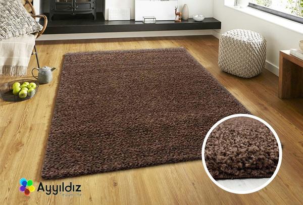 Ayyildiz Teppich Life Shaggy 100% PP Shaggy 30mm 2000gr | Kahverengi | 1500Brown