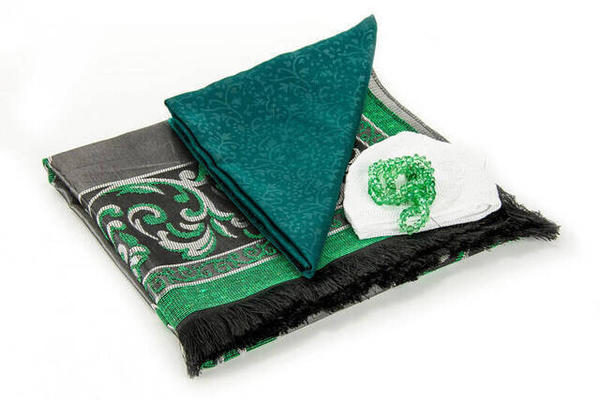 Ramazana Özel Set 4 - Seccade - Örtü - Takke - Tesbih - Kutulu