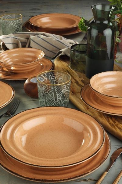 Pearl Tuana 24 Parça Yemek Seti Yavruağzı