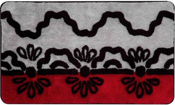 Taç Comfort Lüks Verano Banyo Paspas Seti 3 Parca Kirmizi