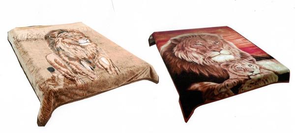 Blumenthal Çift Taraflı Battaniye 220x240cm Çift Kişilik Aslan