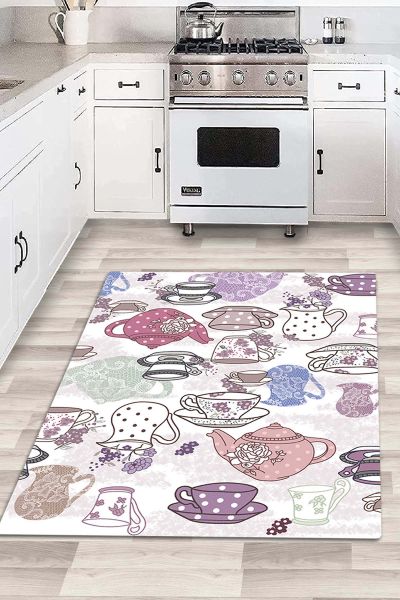 Birkilim Yıkanabilir Dekoratif Halı İpeksi Kaymaz Taban | MLN-IP-HM-581