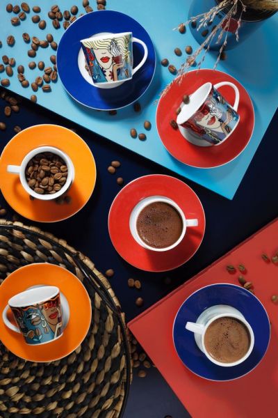 Kütahya Porselen Toledo 10910 Desen Kahve Takımı