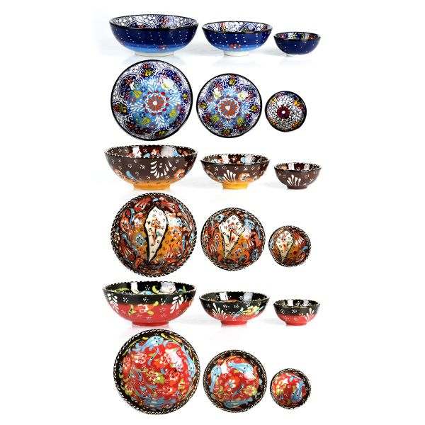 İpek Züccaciye | 3'lü Çini Kase Seti