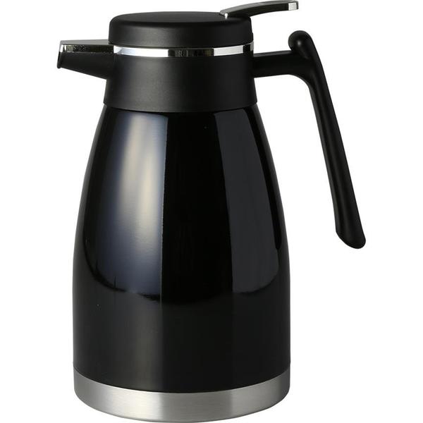 Bavary 1.5L Modern Tasarım Orta Boy Termos 18/10 Çelik | Siyah