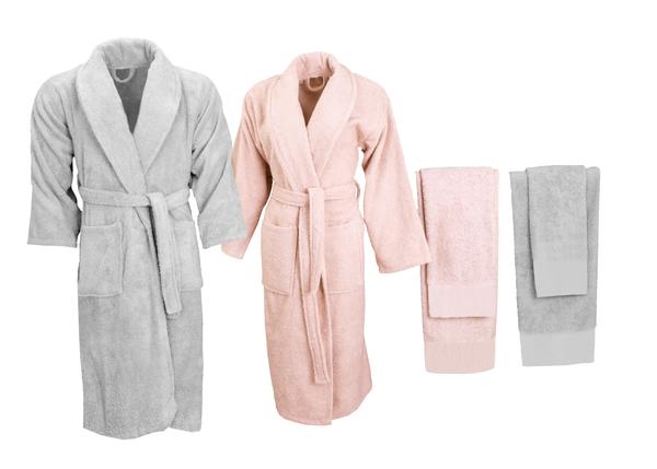 Minteks Soft 6 Piece Family Set Gray-Orange