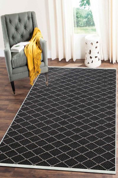 Birkilim Yıkanabilir Dekoratif Halı İpeksi Kaymaz Taban | MLN-IP-SD-173