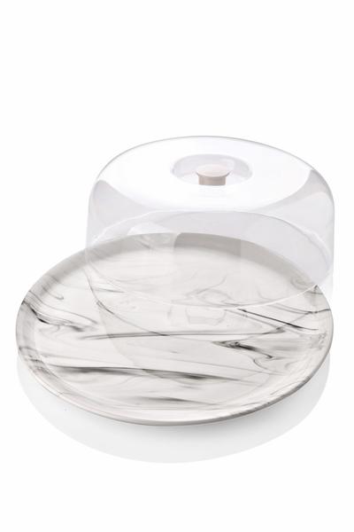 Dôme de gâteau en marbre