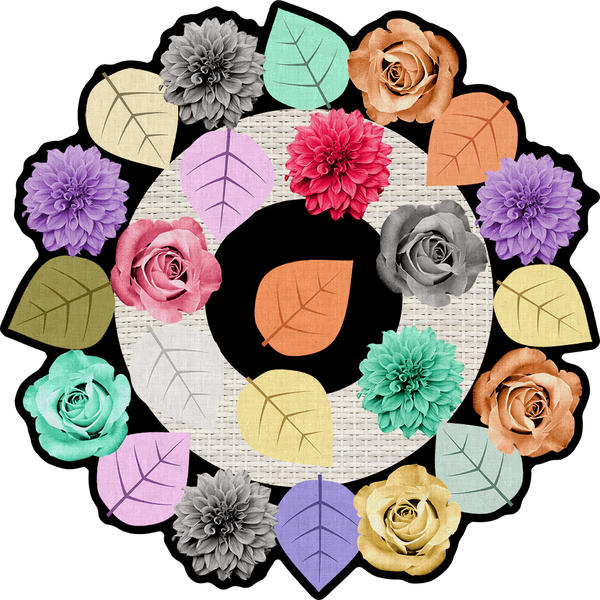 Kozzy Home Tapis rond à base de cuir lavable 6423 100x100