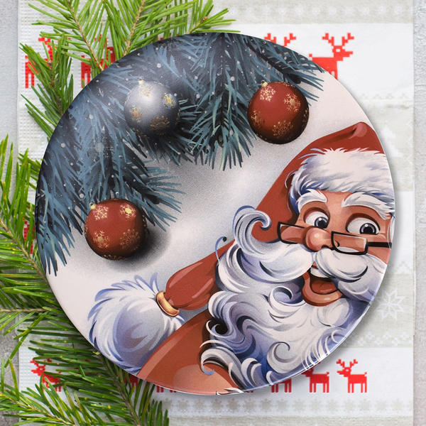 Santa Claus Serving Plate 26 Cm - 17980 | Keramika