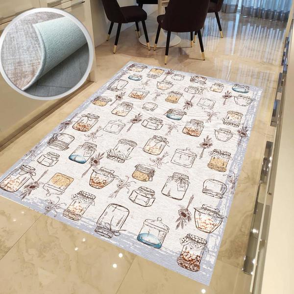 Milano Yıkanabilir Dekoratif Halı Kaymaz Taban | 8mm | MLN-DOT-HT301