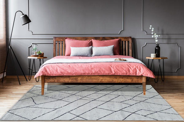 Siela | Senyo Collection | Çizgi Desenli Halı | Beyaz | 2201-White