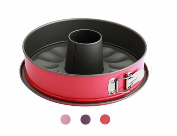 Tantitoni | Renkli Kelepçeli Tüplü Kek Kalıbı 26 cm