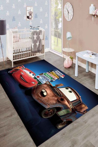 Birkilim Yıkanabilir İpeksi Kaymaz Taban Çocuk Odası Halısı | MLN-IP-SD-153