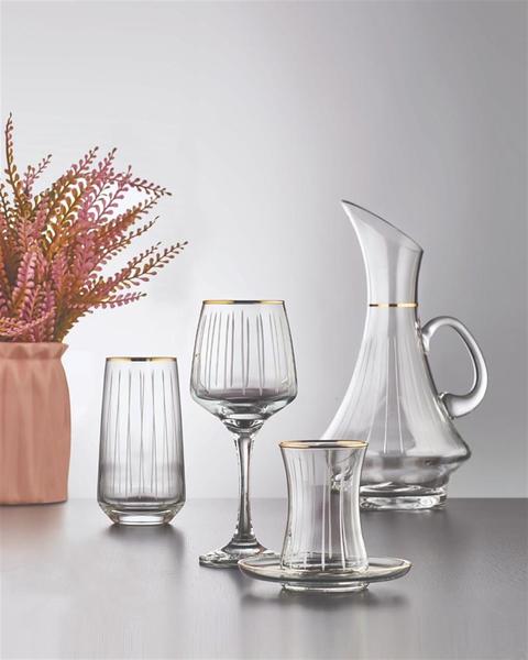 طقم كريستال هاربوت جولد 49 قطعة