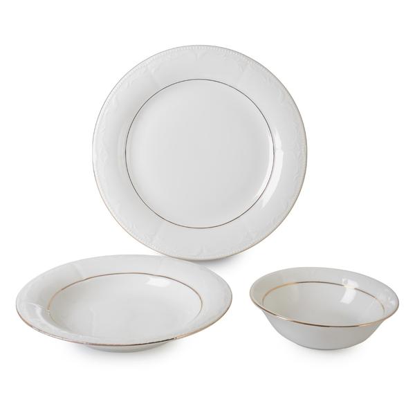 İpek Züccaciye | 12 Parça Rad Beyaz Porselen Takımı