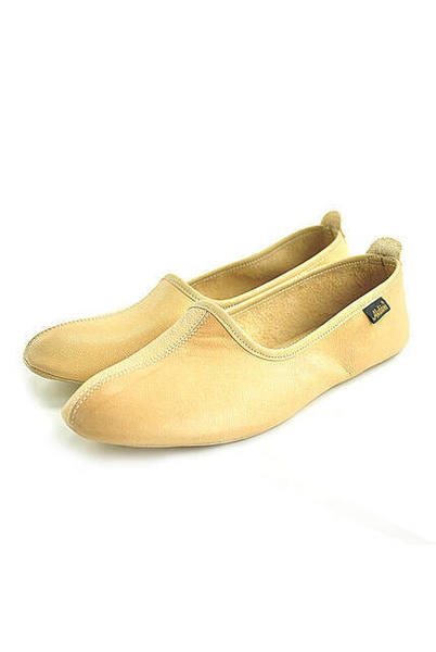 "%" 100 Leather Hajj Umrah Tawaf and House Shoes Cream