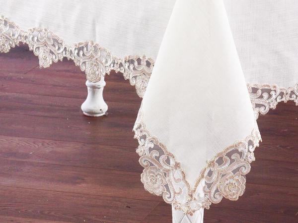 Duru Masa Örtüsü Ekru Pudra