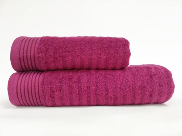 Bonisia Double Cotton Badetuch Set Bordeaux